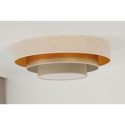 Duolla - LED loftlampe LUNETA LED/26W/230V diameter 60 cm 4000K cremefarvet/guldfarvet/beige