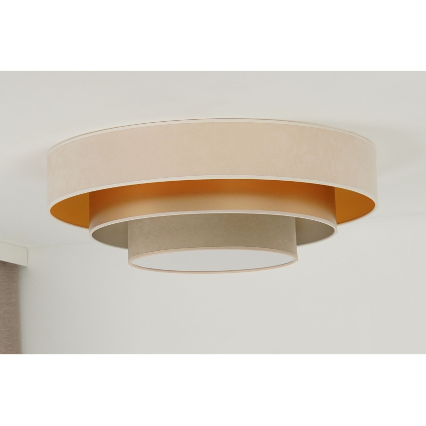 Duolla - LED loftlampe LUNETA LED/26W/230V diameter 60 cm 4000K cremefarvet/guldfarvet/beige