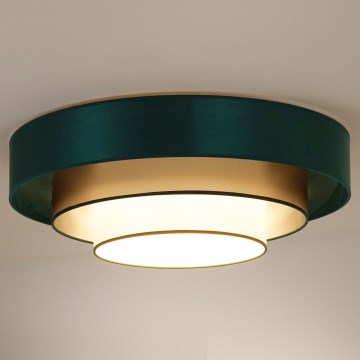 Duolla - LED loftlampe LUNETA LED/26W/230V diameter 60 cm 4000K grøn/guldfarvet/hvid