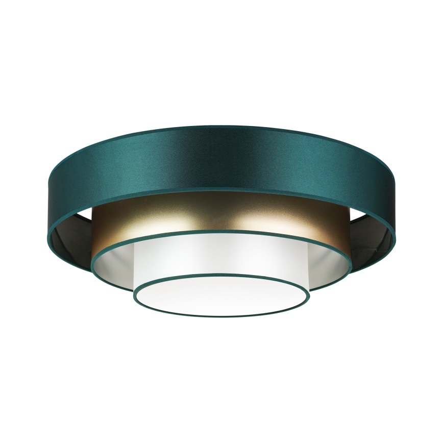 Duolla - LED loftlampe LUNETA LED/26W/230V diameter 60 cm 4000K grøn/guldfarvet/hvid