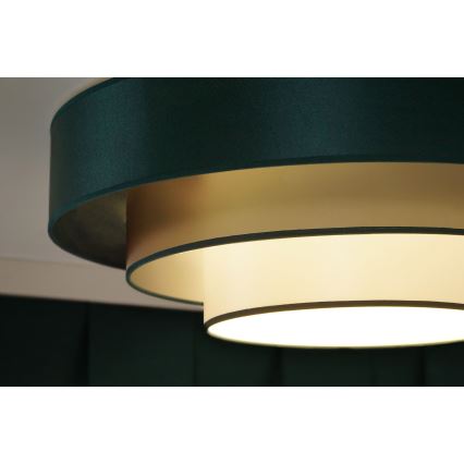 Duolla - LED loftlampe LUNETA LED/26W/230V diameter 60 cm 4000K grøn/guldfarvet/hvid