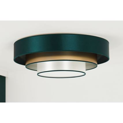Duolla - LED loftlampe LUNETA LED/26W/230V diameter 60 cm 4000K grøn/guldfarvet/hvid