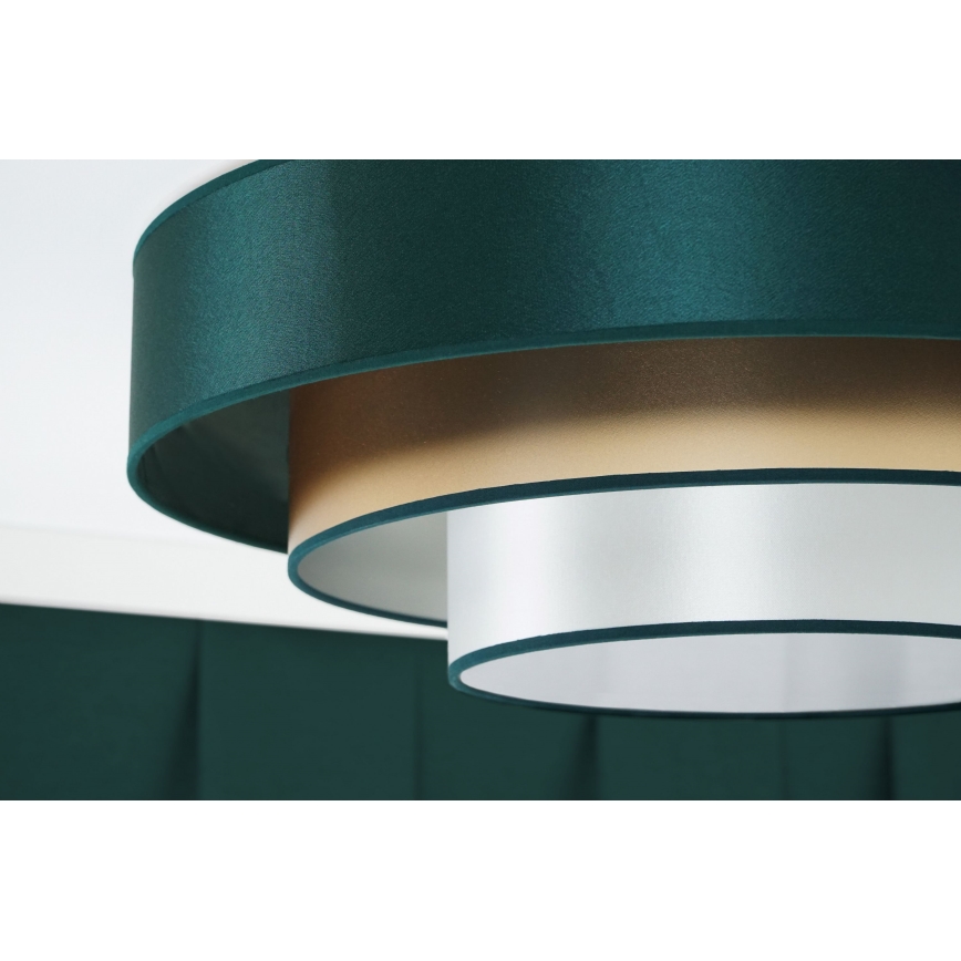 Duolla - LED loftlampe LUNETA LED/26W/230V diameter 60 cm 4000K grøn/guldfarvet/hvid