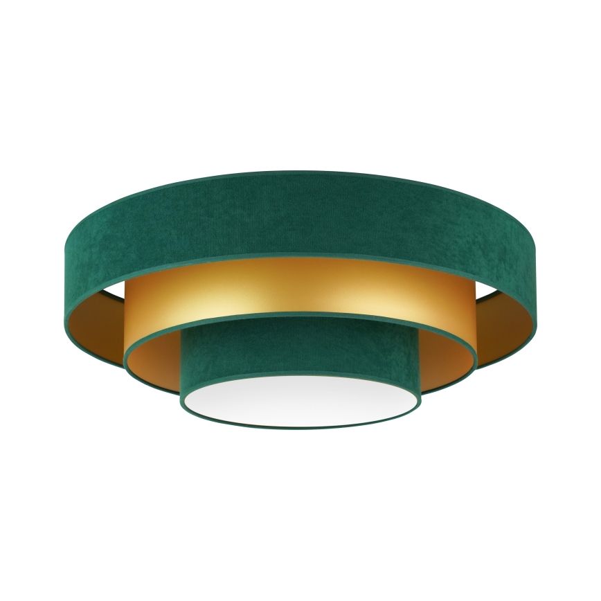 Duolla - LED loftlampe LUNETA LED/26W/230V diameter 60 cm 4000K grøn/guldfarvet