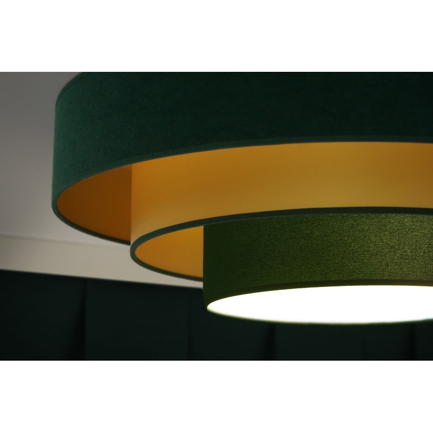 Duolla - LED loftlampe LUNETA LED/26W/230V diameter 60 cm 4000K grøn/guldfarvet