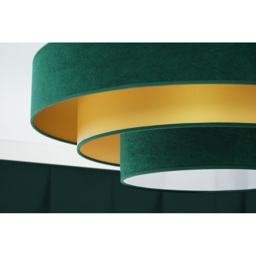 Duolla - LED loftlampe LUNETA LED/26W/230V diameter 60 cm 4000K grøn/guldfarvet