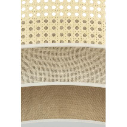 Duolla - LED loftlampe LUNETA LED/26W/230V diameter 60 cm 4000K Rattan/beige/brun