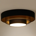 Duolla - LED loftlampe LUNETA LED/26W/230V diameter 60 cm 4000K sort/guldfarvet