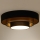 Duolla - LED loftlampe LUNETA LED/26W/230V diameter 60 cm 4000K sort/guldfarvet