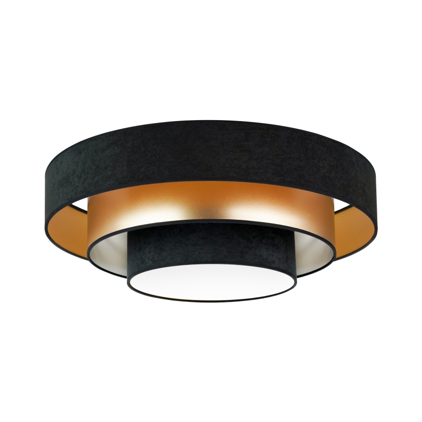 Duolla - LED loftlampe LUNETA LED/26W/230V diameter 60 cm 4000K sort/guldfarvet
