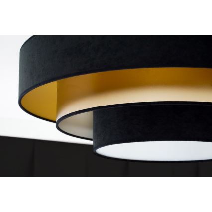 Duolla - LED loftlampe LUNETA LED/26W/230V diameter 60 cm 4000K sort/guldfarvet