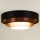 Duolla - LED loftlampe LUNETA LED/26W/230V diameter 60 cm 4000K sort/kobber/hvid