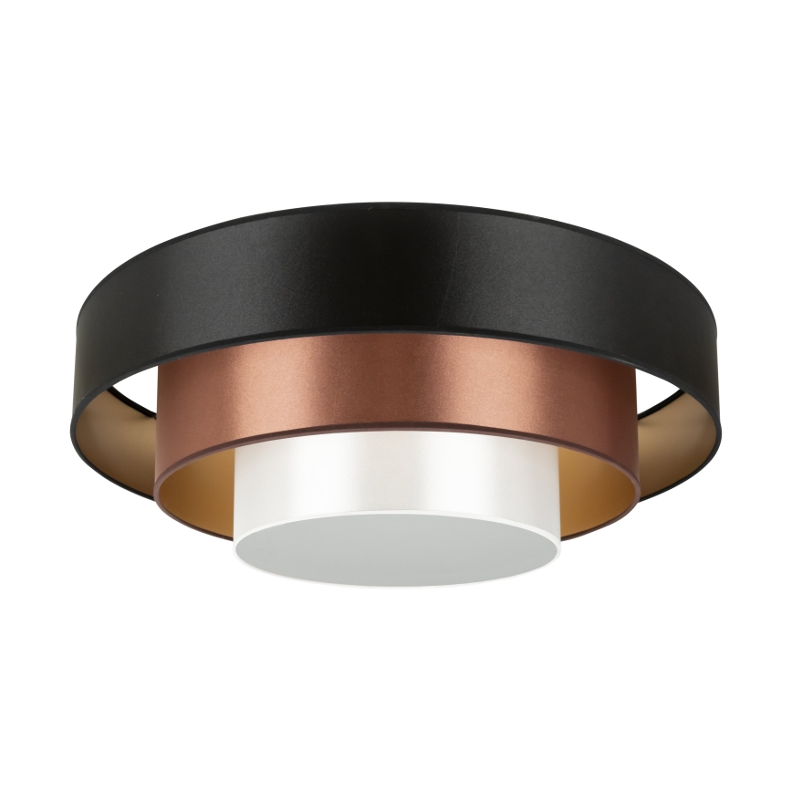 Duolla - LED loftlampe LUNETA LED/26W/230V diameter 60 cm 4000K sort/kobber/hvid