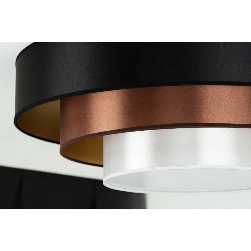 Duolla - LED loftlampe LUNETA LED/26W/230V diameter 60 cm 4000K sort/kobber/hvid