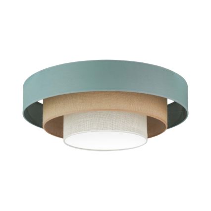 Duolla - LED loftlampe LUNETA LED/26W/230V diameter 60 cm 4000K turkis/beige/cremefarvet