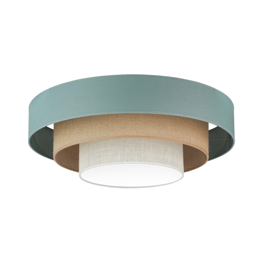Duolla - LED loftlampe LUNETA LED/26W/230V diameter 60 cm 4000K turkis/beige/cremefarvet