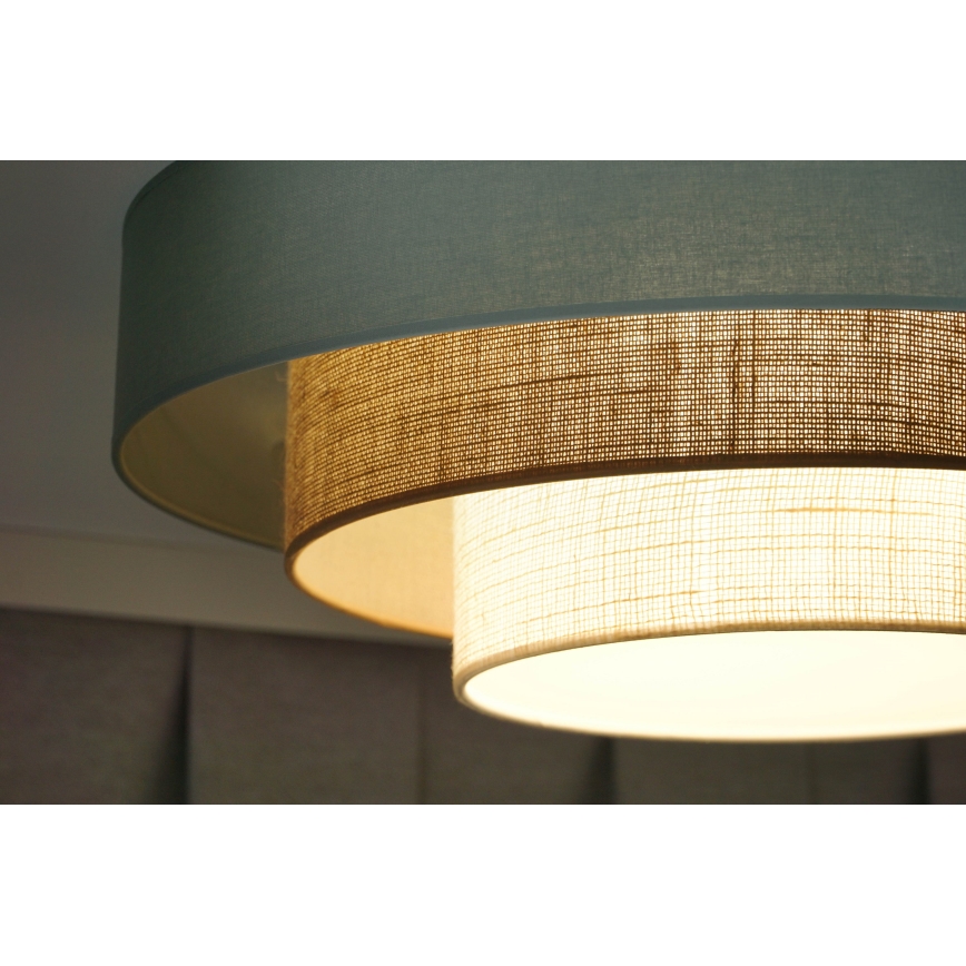 Duolla - LED loftlampe LUNETA LED/26W/230V diameter 60 cm 4000K turkis/beige/cremefarvet