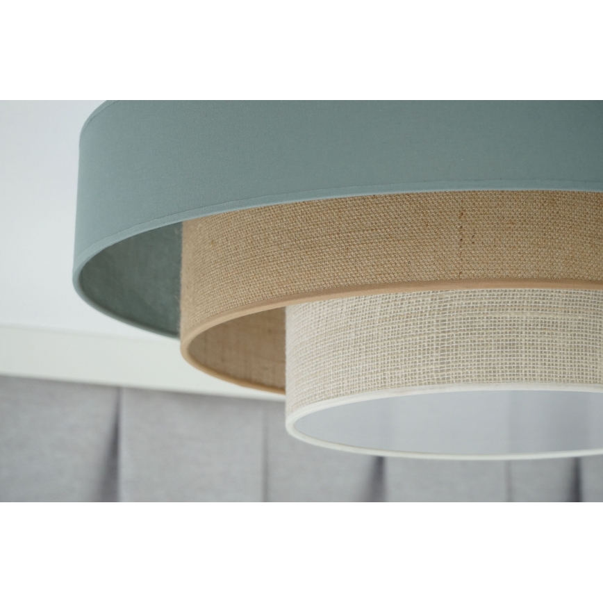 Duolla - LED loftlampe LUNETA LED/26W/230V diameter 60 cm 4000K turkis/beige/cremefarvet