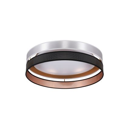 Duolla - LED loftlampe ROLLER DUO SHINY LED/24W/230V diameter 45 cm sølvfarvet/sort