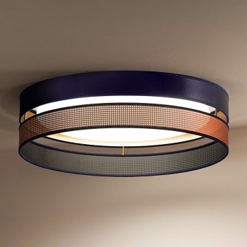 Duolla - LED loftlampe ROLLER DUO SHINY LED/24W/230V diameter 45 cm blå/kobber