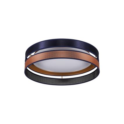 Duolla - LED loftlampe ROLLER DUO SHINY LED/24W/230V diameter 45 cm blå/kobber