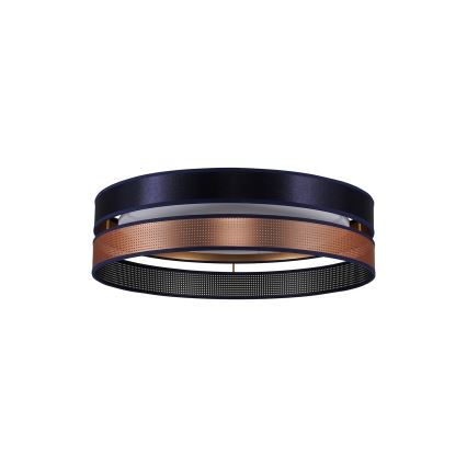 Duolla - LED loftlampe ROLLER DUO SHINY LED/24W/230V diameter 45 cm blå/kobber