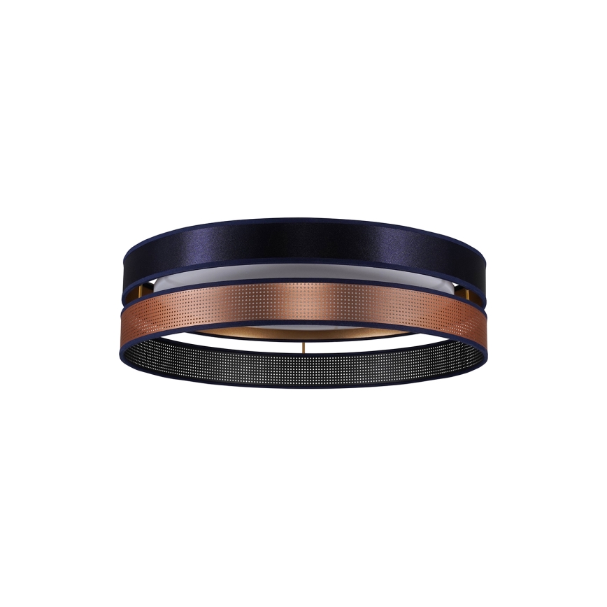 Duolla - LED loftlampe ROLLER DUO SHINY LED/24W/230V diameter 45 cm blå/kobber