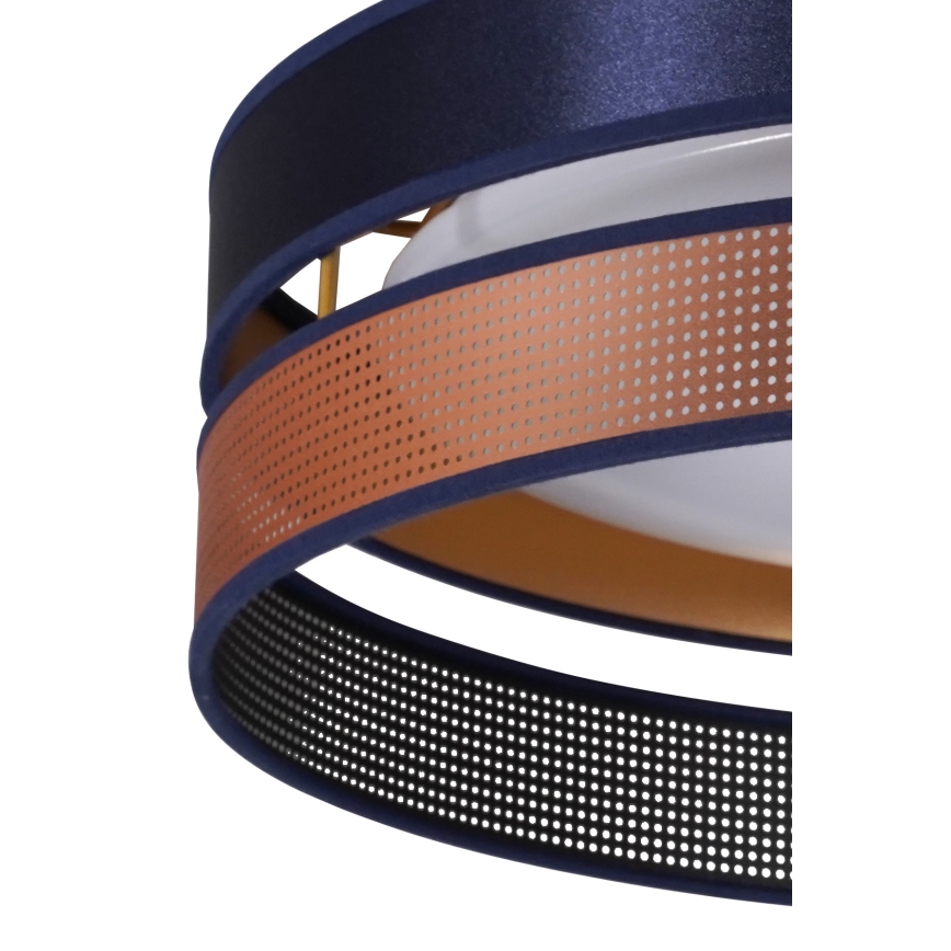 Duolla - LED loftlampe ROLLER DUO SHINY LED/24W/230V diameter 45 cm blå/kobber