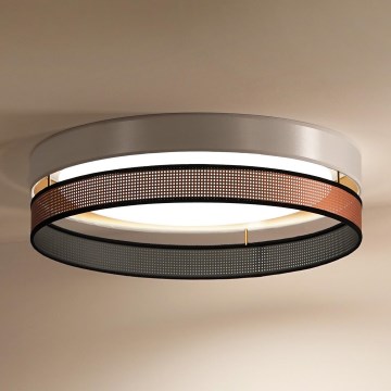 Duolla - LED loftlampe ROLLER DUO SHINY LED/24W/230V diameter 45 cm hvid/kobber