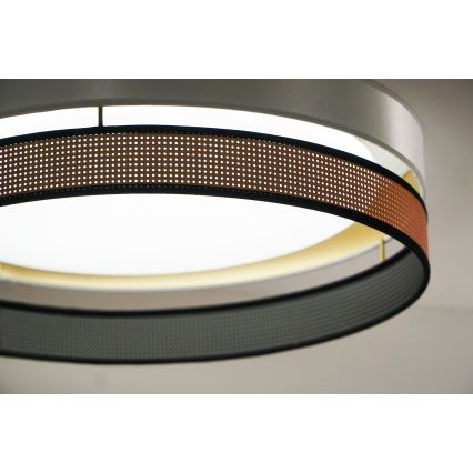 Duolla - LED loftlampe ROLLER DUO SHINY LED/24W/230V diameter 45 cm hvid/kobber