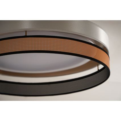 Duolla - LED loftlampe ROLLER DUO SHINY LED/24W/230V diameter 45 cm hvid/kobber