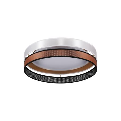 Duolla - LED loftlampe ROLLER DUO SHINY LED/24W/230V diameter 45 cm hvid/kobber
