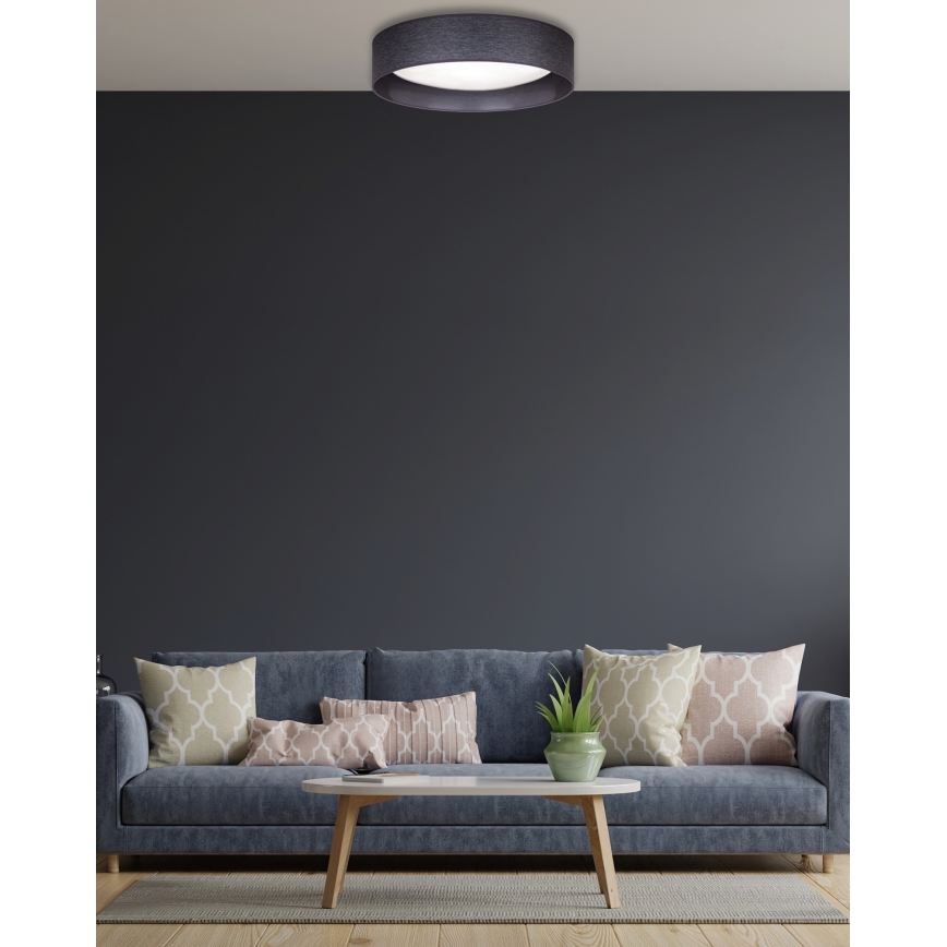 Duolla - LED loftlampe ROLLER LED/24W/230V diameter 45 cm antracit