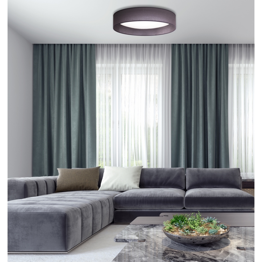 Duolla - LED loftlampe ROLLER LED/24W/230V diameter 45 cm antracit