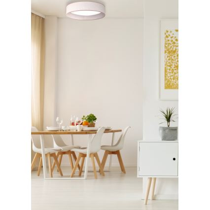 Duolla - LED loftlampe ROLLER LED/24W/230V diameter 45 cm beige