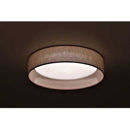 Duolla - LED loftlampe ROLLER LED/24W/230V diameter 45 cm beige