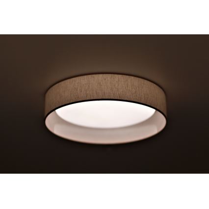 Duolla - LED loftlampe ROLLER LED/24W/230V diameter 45 cm beige