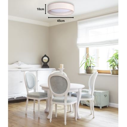 Duolla - LED loftlampe ROLLER LED/24W/230V diameter 45 cm beige