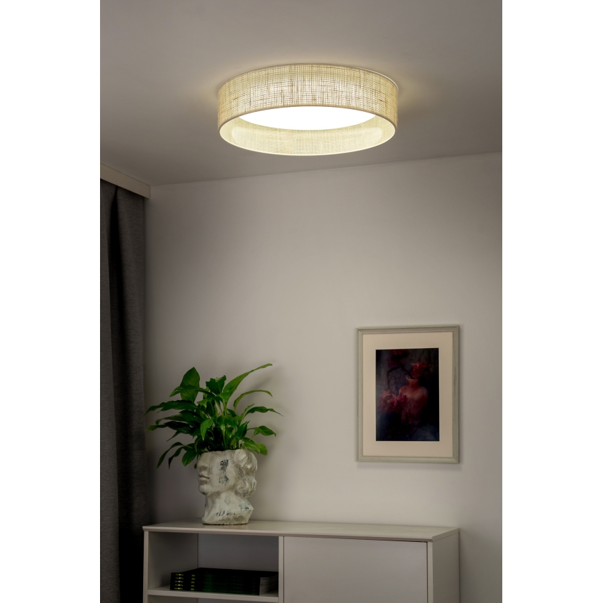 Duolla - LED loftlampe ROLLER LED/24W/230V diameter 45 cm beige