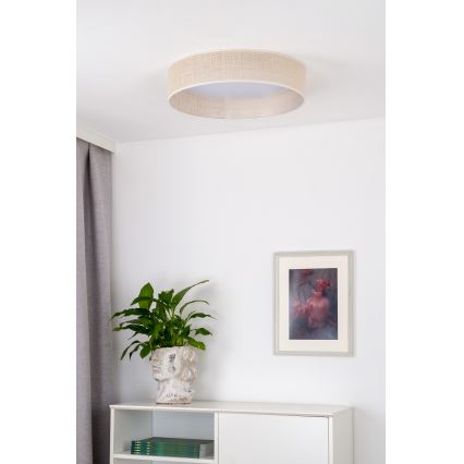 Duolla - LED loftlampe ROLLER LED/24W/230V diameter 45 cm beige