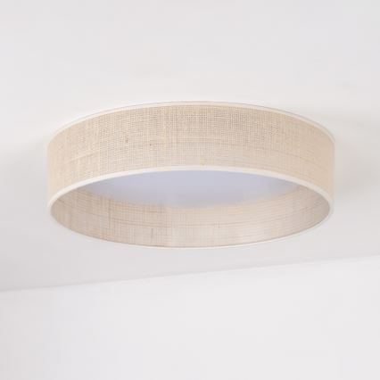 Duolla - LED loftlampe ROLLER LED/24W/230V diameter 45 cm beige
