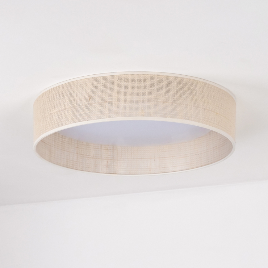 Duolla - LED loftlampe ROLLER LED/24W/230V diameter 45 cm beige