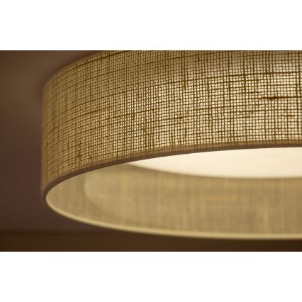 Duolla - LED loftlampe ROLLER LED/24W/230V diameter 45 cm beige