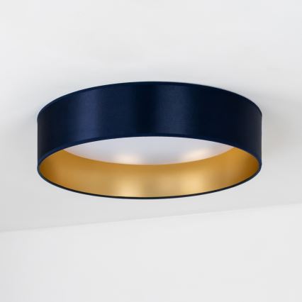 Duolla - LED loftlampe ROLLER LED/24W/230V diameter 45 cm blå/guldfarvet
