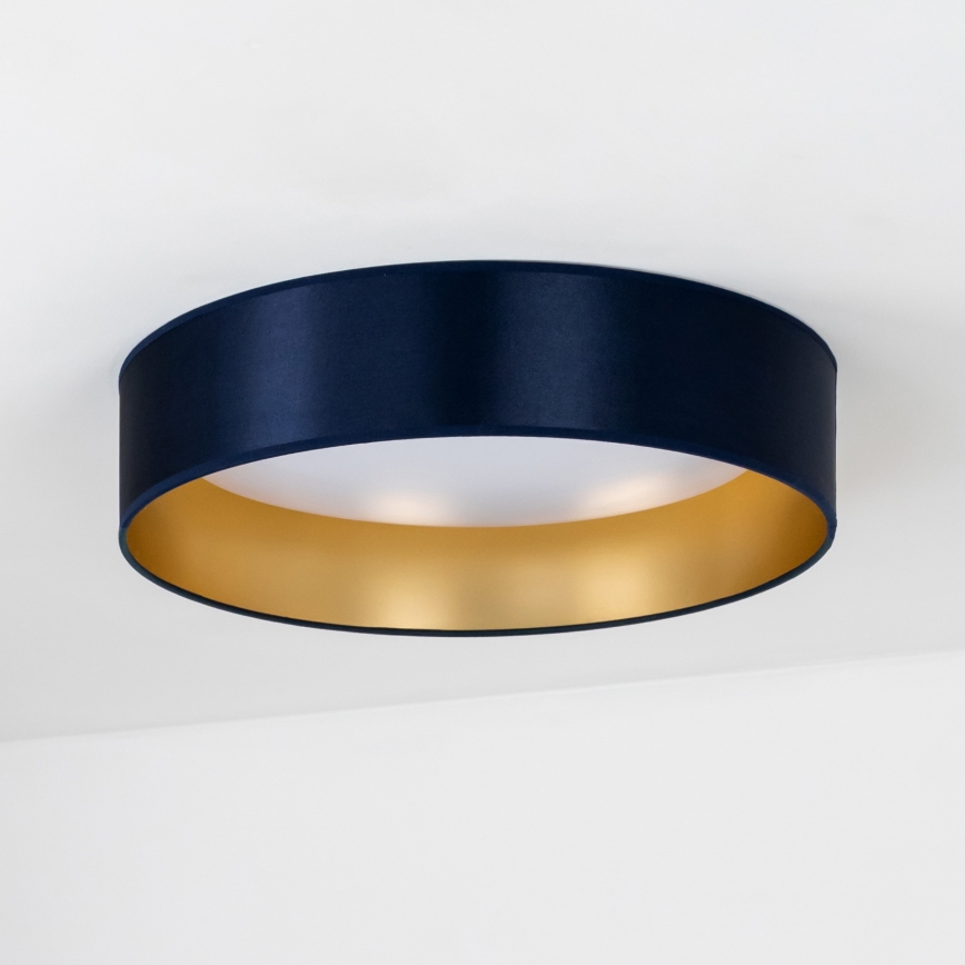Duolla - LED loftlampe ROLLER LED/24W/230V diameter 45 cm blå/guldfarvet
