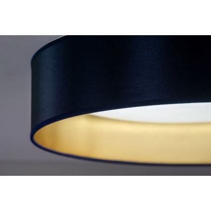 Duolla - LED loftlampe ROLLER LED/24W/230V diameter 45 cm blå/guldfarvet