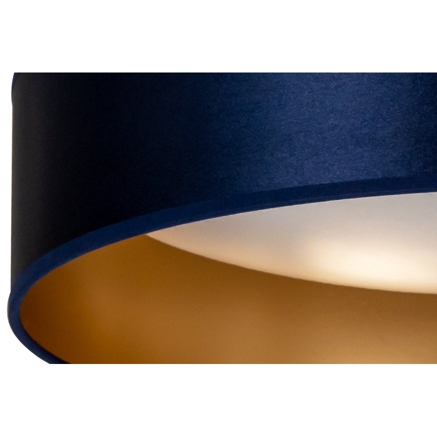 Duolla - LED loftlampe ROLLER LED/24W/230V diameter 45 cm blå/guldfarvet