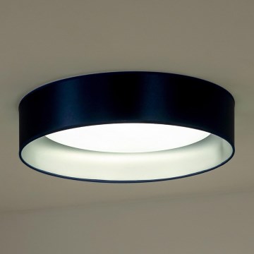 Duolla - LED loftlampe ROLLER LED/24W/230V diameter 45 cm blå/sølvfarvet