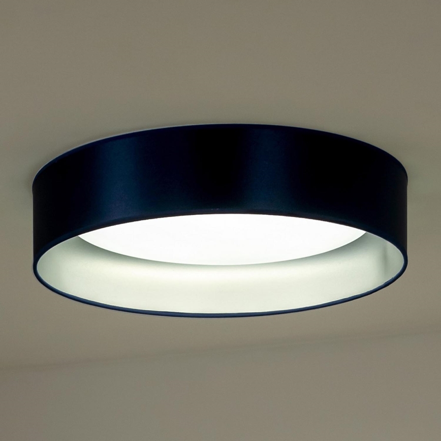 Duolla - LED loftlampe ROLLER LED/24W/230V diameter 45 cm blå/sølvfarvet