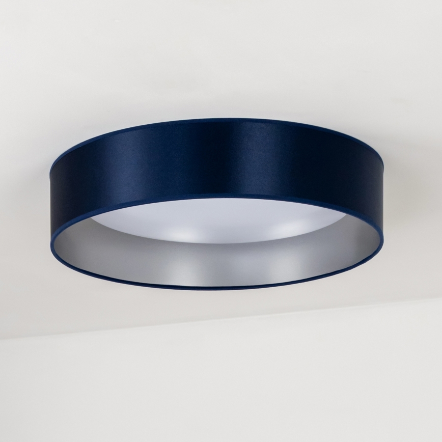 Duolla - LED loftlampe ROLLER LED/24W/230V diameter 45 cm blå/sølvfarvet